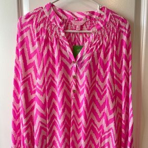 Lilly Pulitzer ELSA top GET YOUR CHEV ON